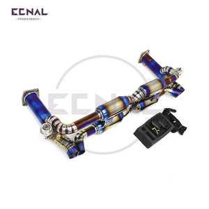 Ecnal para 2005-2011 <span class=keywords><strong>Porsche</strong></span> 911 <span class=keywords><strong>997</strong></span>,1 <span class=keywords><strong>Turbo</strong></span> 3,6 T 3,8 T escape completo de titanio silenciador deportivo válvula de escape - Product Image 2