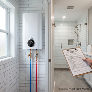 Calentador de Agua Instantáneo sin Tanque de 7kW-12kW para Toda la Casa, con Control de <span class=keywords><strong>Temperatura</strong></span> para Baño, Protección Contra Sobrecalentamiento Eléctrico - Product Image 4