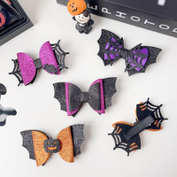 Nuevos Accesorios de Halloween, Pinzas para el Cabello Creativas y Originales de Resina Hechas a Mano con Forma de Calabaza, Fantasma y Murciélago