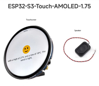 AISmartgoo Waveshare ESP32-S3-Touch-AMOLED-1.75 Carte de développement avec écran tactile AMOLED de 1,75 pouce, processeur double cœur LX7 32 bits