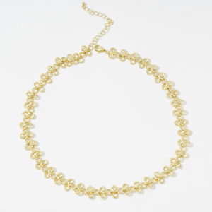 Senso del design di vendita caldo indipendentemente dal genere collana in acciaio inossidabile placcato oro 18k - Product Image 2