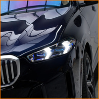 Pour BMW X5 G05 G18 Aozoom BM50 Ensemble de phares LED à lentille laser, 8 faisceaux courts, 20 faisceaux longs, double couleur, sourcil bleu, flèche DRL, mise à niveau