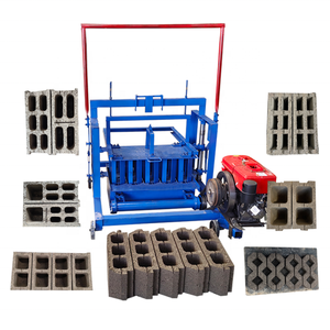 Di động Muối liếm bê tông gạch khối Máy làm DIESEL di động gạch làm máy mô hình 4-45 - Product Image 1