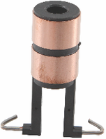 Support de balais de charbon pour anneau collecteur (dimensions : 15*6.3 / 44.2*9.3*24.5 X 2 anneaux), pour assemblages de collecteurs à anneau.