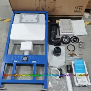 절수형 숨겨진 초박형 디자인, 내장형 물탱크, 이중 플러시 플라스틱 벽 탱크, 욕실 화장실 사용에 적합 - Product Image 6