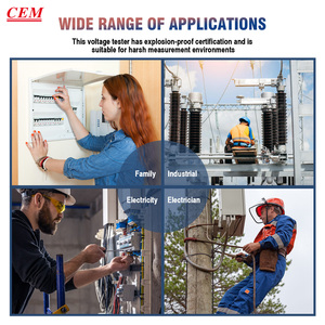 CEM AC-6 50-1000v ses ve led alarmı test kalemi tip temassız ac gerilim dedektörü - Product Image 5