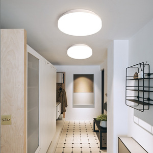 Luz LED de techo redonda o cuadrada, luz blanca, cobertura de 5-10M para pasillo, cocina, baño, estilo europeo moderno - Product Image 1