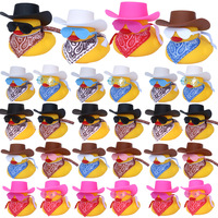 Petit canard jaune accessoires chapeau écharpe lunettes voiture jouet idéal pour les jouets promotionnels
