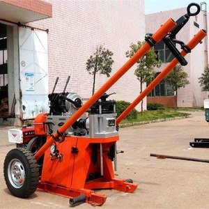 Mobiele diesel/elektrische mini-waterputboormachine met motor, 100m diepte, eenvoudige bediening - Product Image 3