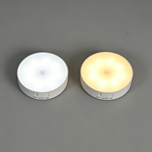 USB Rechargeable Cabinet <b>Lights</b> Sensor LED Portable <b>Wireless</b> 5V Motion Night <b>Light</b> Wall-Mounted White for Closet & Kitchen Use - Product Image 3