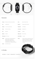 Pulsera Inteligente C6 Plus de 1.47 Pulgadas con Llamada BT, Monitor de Ritmo Cardíaco y Presión Arterial, Reloj Deportivo para Xiaomi