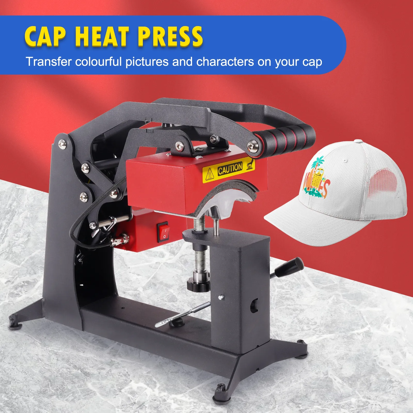 Kappe Wärme übertragungs druck Hut Sublimation kappe Wärme presse Maschine