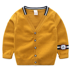 Nuevas Ideas de Productos: Suéter de Moda para Niños Pequeños con Cuello en V, Tejido en China, Compra en Línea - Product Image 3