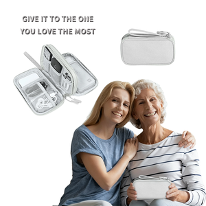 Đổi Mới <span class=keywords><strong>2025</strong></span> New Tiện Ích Du Lịch Kỹ Thuật Số USB Màu Xanh Sạc Pouch Dây Cáp Túi Lưu Trữ Thiết Bị Điện Tử Organizer Silicone Chủ - Product Image 5