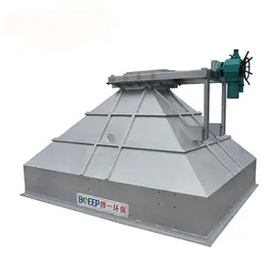 Mechanical Stainless Steel Dewatering Sludge Cake Discharge Hopper For Waste Water Treatment Filter Press