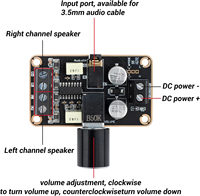 2.0 double canal classe D 5W + 5W carte amplificateur de puissance stéréo numérique bricolage Audio Modules de commande vocale Kits PAM8406 DC 5V haut-parleur