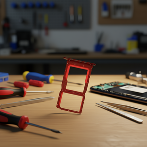 Bandeja para tarjeta SIM y micro SD, P Smart Z - Rojo - Product Image 2