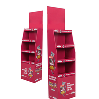 Support d'affichage en carton recyclé écologique personnalisé pour les aliments et les collations, idéal pour le Nouvel An et Noël, impression offset 4 couleurs pour les supermarchés