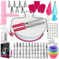 Ensemble de 200 pièces pour la décoration de gâteaux avec douilles à pâtisserie, spatules, racloirs, outils de cuisson en PP, acier inoxydable et silicone