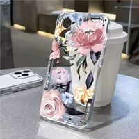 Nouveautés : Étuis de téléphone pour femmes en TPU+PC transparent pour Infinix Smart 10/Hot50/Note 40 et Tecno Pova4/Spark30C/Pop9