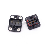 Connecteur d'alimentation hybride 3+22 broches 300A/350A 1500V CC mâle femelle empilable étanche IP67 droit