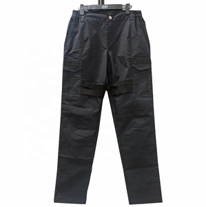 Elastic Waistband Multi Pockets Men's Cargo Work Pants Security Uniform Pant Tactical Work Wear <strong>Trousers</strong> - Product Image 1