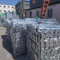 Sistema de Soporte de Acero Galvanizado Ajustable de Alta Resistencia para Uso Industrial, Construcción y Encofrados