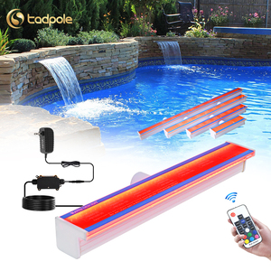 Fábrica al por mayor decoración de jardín colorido agua descenso piscina cascada fuente con alta calidad - Product Image 1