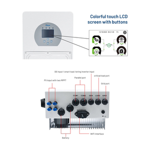 Biến tần năng lượng mặt trời lai chất lượng hàng đầu Deye 50KW 50 KW 50KVA 50000W Daye, hoạt động cả lưới điện và ngoài lưới điện - Product Image 3