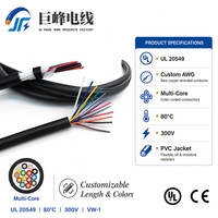 Câble de signalisation pour équipement d'automatisation 26AWG UL20549 avec gaine TPU, longue durée de flexion, 300V 80 ℃   Fil flexible multiconducteur