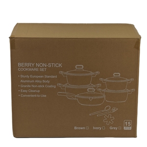 <span class=keywords><strong>Juego</strong></span> <span class=keywords><strong>de</strong></span> Utensilios <span class=keywords><strong>de</strong></span> Cocina <span class=keywords><strong>de</strong></span> 15 Piezas <span class=keywords><strong>de</strong></span> Aluminio Antiadherente, Batería <span class=keywords><strong>de</strong></span> Cocina con Olla, Cacerola, Cazo y Revestimiento Cerámico <span class=keywords><strong>de</strong></span> Granito, Incluye Protectores <span class=keywords><strong>de</strong></span> Sartén y Espátula <span class=keywords><strong>de</strong></span> Silicona - Product Image 6