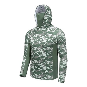 2024 OEM High Quality Sublimation Printing Quick Dry Polyester Performance Fishing Hoodie UPF 50 Hooded Fishing Shirt - Product Image 3