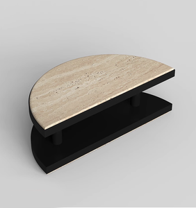 Poignée de <span class=keywords><strong>porte</strong></span> en marbre naturel demi-lune de style semi-luxe Offre Spéciale pour portes en bois et verre - Product Image 6