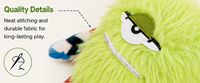 Jouet à tirer pour chien en peluche monstre avec corde tressée, jouet interactif couineur pour chien pour jeu de la corde, adapté aux chiens