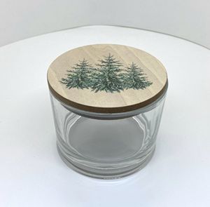 Porte-bougie en bois lisse de haute qualité, personnalisé, avec couvercle, peint au laser, pour la décoration de la maison, pour offrir en cadeau et pour la vente en gros - Product Image 2