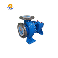 Pompe à eau centrifuge monophasée à aspiration axiale à grand débit pour l'irrigation agricole, entraînée par un moteur diesel