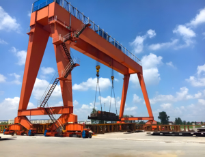 RMG 50 Ton Port kontainer Gantry Crane tugas berat industri derek harga pabrik CE bersertifikat - Product Image 3