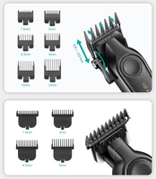 Tondeuse à cheveux professionnelle sans fil VGR V-197 pour hommes, machine à couper les cheveux, tondeuse à barbe, rasoir