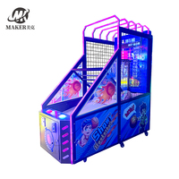 Vente d'usine de cerceaux de rue automatique électronique acheter machine de jeu d'arcade de basket-ball de tir à pièces avec panier mobile