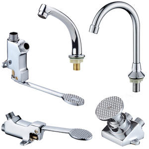 Foot-Operated Water <b>Tap</b> <b>Basin</b> Faucet with Switch Valve for Handwashing in Public Places Like Halls for Public Spaces - Product Image 2