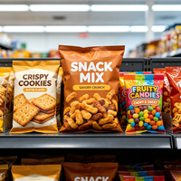 Sacs d'emballage personnalisés pour biscuits avec film résistant à l'humidité pour les marques de vente au détail de biscuits et les produits de boulangerie