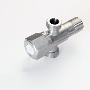 Válvula angular de acero inoxidable 304, válvula de cierre de agua con rosca macho de 1/2 pulgada para uso general - Product Image 2