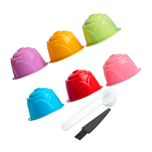 Capsules de café rechargeables en acier inoxydable avec filtre en PP compatibles avec les machines à expresso <span class=keywords><strong>Dolce</strong></span> <span class=keywords><strong>Gusto</strong></span>, faciles à nettoyer et réutilisables - Product Image 6