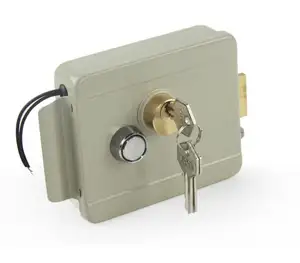 High Security Double Cylinder Electric Rim Lock, Electronic Door Lock with Computer Keys