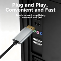 Nuevo Cable USB-C a DP Macho, Adaptador de Video HD 4K 60Hz 32Gbps para Teléfono, Tableta, Monitor, Proyector con Cubierta de Nailon y PVC