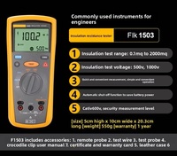 Flu k E 1508 testeur de résistance d'isolement F1507 mégohmmètre F1503 1587FC nouvelle énergie entretien des véhicules Fluke Original