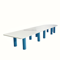 Table et chaises rectangulaires blanches pour enfants, design populaire ZDH, pour les bibliothèques scolaires et les fêtes