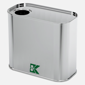 Conteneur en métal rectangulaire Kontensan, capacité de 600 ml, conteneur pour huile d'olive, dimensions 58x115x100 mm, 0,6 L, modèle L585, Turquie - Product Image 2