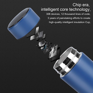 Botellas de Agua Inteligentes con Aislamiento al Vacío, Termo de Acero Inoxidable 304 de 500 ml con Pantalla Táctil LED, del Fabricante - Product Image 4