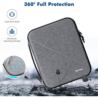 Étui de transport rigide pour tablette iPad 11 12.9, sac antichoc, organiseur de tablette, sac avec poche pour accessoires électroniques